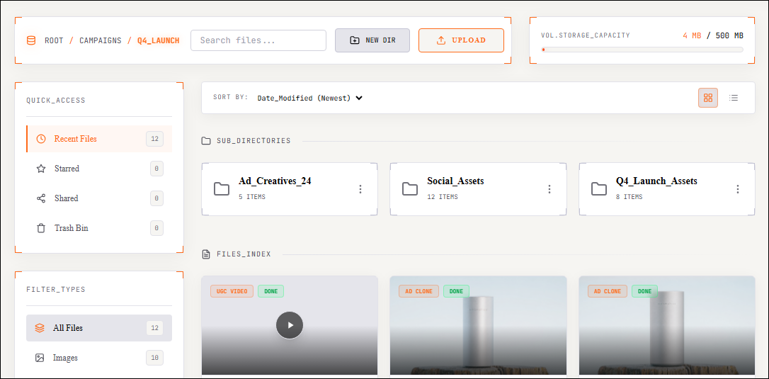 Files Manager preview